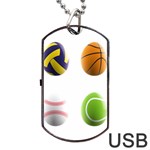 sports easter eggs Dog Tag USB Flash (One Side)