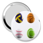 sports easter eggs 3  Handbag Mirror