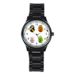 sports easter eggs Stainless Steel Round Watch