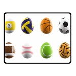 sports easter eggs Double Sided Fleece Blanket (Small)