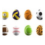 sports easter eggs Double Sided Flano Blanket (Mini)