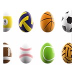 sports easter eggs Double Sided Flano Blanket (Large)