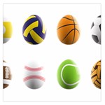 sports easter eggs Large Satin Scarf (Square)