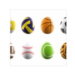 sports easter eggs Small Satin Scarf (Square)