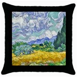 Van gogh Throw Pillow Case (Black)