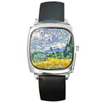 Van gogh Square Metal Watch