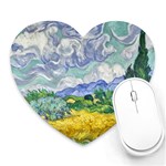 Van gogh Heart Mousepad