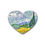 Van gogh Rubber Coaster (Heart)