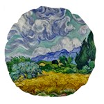 Van gogh Large 18  Premium Flano Round Cushion 