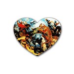 Rubens Rubber Heart Coaster (4 pack)