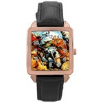 Rubens Rose Gold Leather Watch 