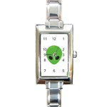 Emoji Aliens Rectangle Italian Charm Watch