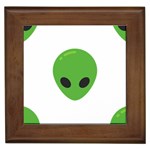 Emoji Aliens Framed Tile