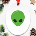 Emoji Aliens Ornament (Oval)