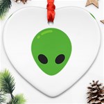 Emoji Aliens Ornament (Heart)