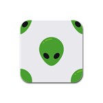 Emoji Aliens Rubber Square Coaster (4 pack)