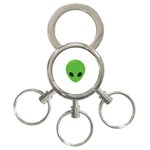 Emoji Aliens 3-Ring Key Chain