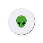 Emoji Aliens Rubber Coaster (Round)