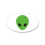 Emoji Aliens Sticker (Oval)