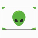 Emoji Aliens Postcard 5  x 7 