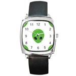 Emoji Aliens Square Metal Watch