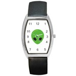 Emoji Aliens Barrel Style Metal Watch