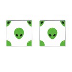 Emoji Aliens Cufflinks (Square)