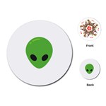 Emoji Aliens Playing Cards (Round)