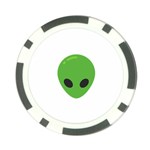 Emoji Aliens Poker Chip Card Guard