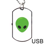 Emoji Aliens Dog Tag USB Flash (One Side)