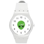 Emoji Aliens Round Plastic Sport Watch (M)