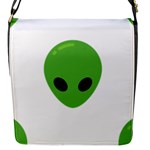 Emoji Aliens Flap Closure Messenger Bag (S)