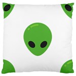 Emoji Aliens Standard Flano Cushion Case (One Side)