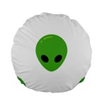 Emoji Aliens Standard 15  Premium Flano Round Cushion 