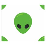 Emoji Aliens Double Sided Flano Blanket (Small)