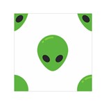 Emoji Aliens Small Satin Scarf (Square)