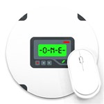 Emoji Pager Round Mousepad