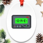 Emoji Pager Ornament (Oval)