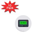 Emoji Pager 1  Mini Button (10 pack) 