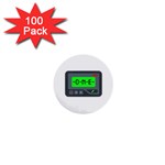 Emoji Pager 1  Mini Button (100 pack) 