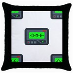 Emoji Pager Throw Pillow Case (Black)