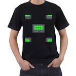 Emoji Pager Men s T-Shirt (Black)