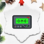 Emoji Pager Ornament (Snowflake)