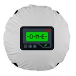 Emoji Pager Large 18  Premium Round Cushion 