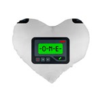 Emoji Pager Standard 16  Premium Heart Shape Cushion 