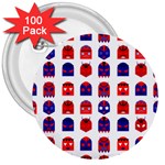 Lucha Libre Masks 3  Button (100 pack)