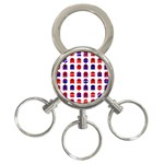 Lucha Libre Masks 3-Ring Key Chain