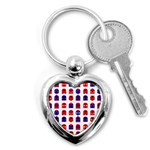 Lucha Libre Masks Key Chain (Heart)