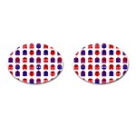 Lucha Libre Masks Cufflinks (Oval)