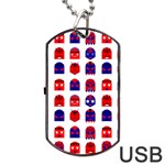 Lucha Libre Masks Dog Tag USB Flash (One Side)